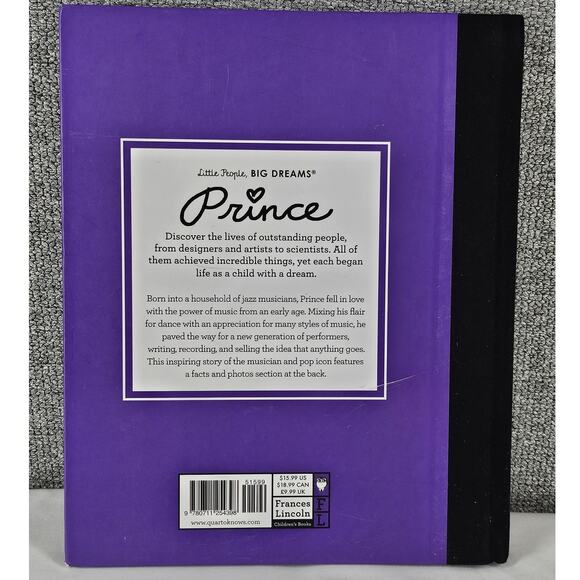 LITTLE PEOPLE BIG DREAMS PRINCE HARDCOVER CHILDREN'S BOOK MUSIC ICON BIO - Picture 2 of 5